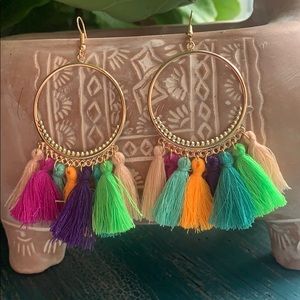 New Boho Chic Colorful Tassel Earrings 🦋 3/$25